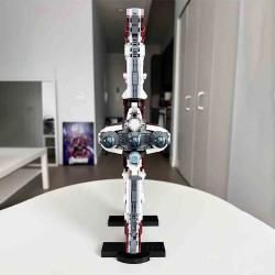 star wars custom moc t6 shuttle spacecraft bricks toy