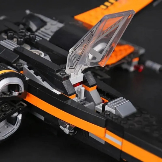 star wars moc 05004 poe x-wing fighter bricks toys star wars moc 05004 poe x-wing fighter bricks toys