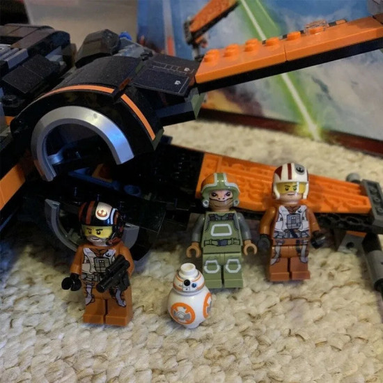 star wars moc 05004 poe x-wing fighter bricks toys star wars moc 05004 poe x-wing fighter bricks toys