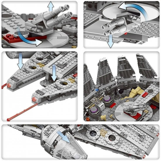 star wars moc 05007 millennium falcon bricks toy star wars moc 05007 millennium falcon bricks toy