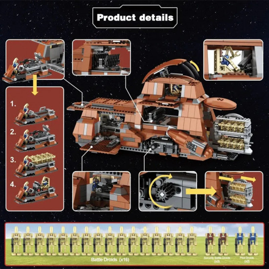 star wars moc 05069 trade mtt federation bricks toy star wars moc 05069 trade mtt federation bricks toy