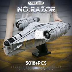 star wars moc 21023 ucs razor crest spaceship bricks toys