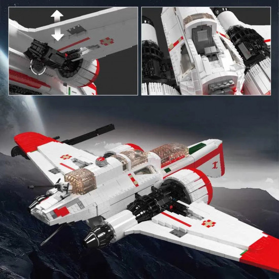 star wars moc arc-170 starfighter bricks toy star wars moc arc-170 starfighter bricks toy