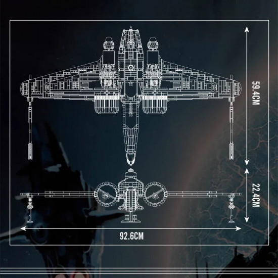 star wars moc arc-170 starfighter bricks toy star wars moc arc-170 starfighter bricks toy