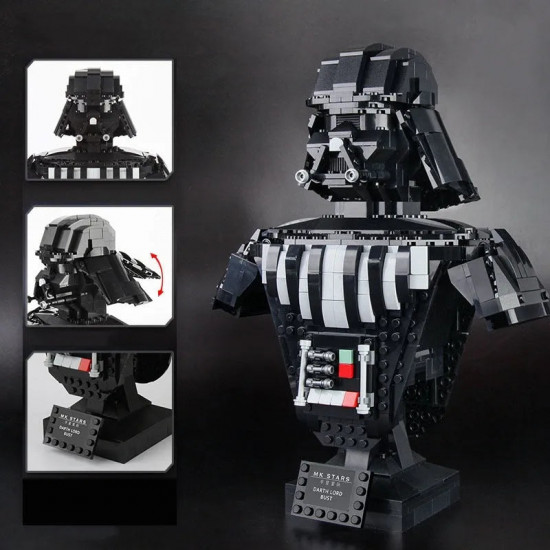 star wars moc darth lord vader bust helmet bricks toy 21020 star wars moc darth lord vader bust helmet bricks toy 21020