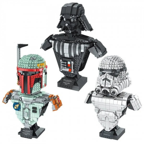 star wars moc darth lord vader bust helmet bricks toy 21020 star wars moc darth lord vader bust helmet bricks toy 21020