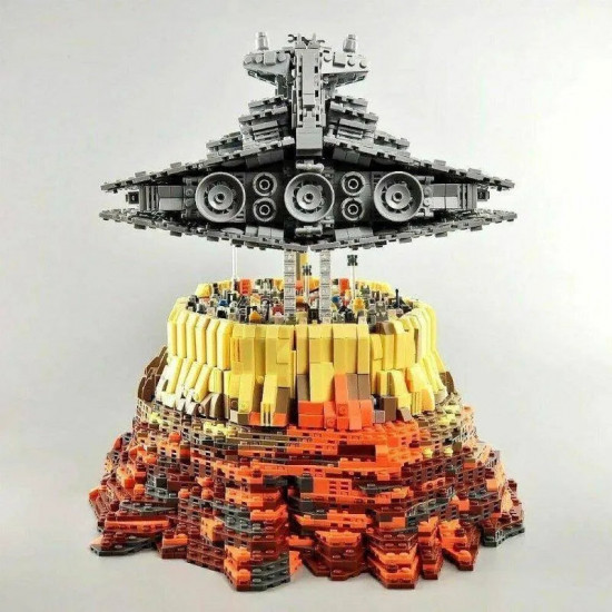 star wars moc destroyer empire ship over jedha bricks toy star wars moc destroyer empire ship over jedha bricks toy