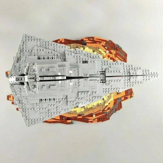 star wars moc destroyer empire ship over jedha bricks toy star wars moc destroyer empire ship over jedha bricks toy
