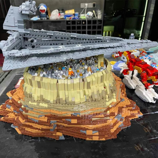 star wars moc destroyer empire ship over jedha bricks toy star wars moc destroyer empire ship over jedha bricks toy