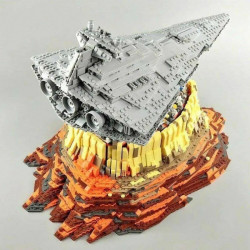 star wars moc destroyer empire ship over jedha bricks toy