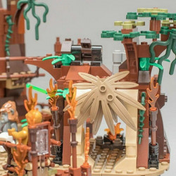 star wars moc ewok village building blocks bricks toy