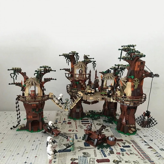 star wars moc ewok village building blocks bricks toy star wars moc ewok village building blocks bricks toy