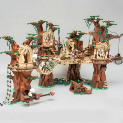 star wars moc ewok village building blocks bricks toy