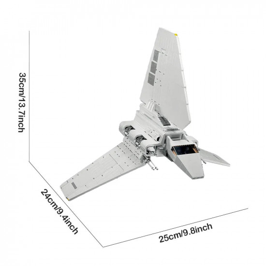 star wars moc imperial shuttle space ship bricks toy star wars moc imperial shuttle space ship bricks toy