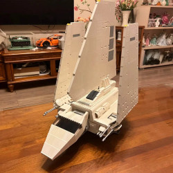 star wars moc imperial shuttle space ship bricks toy