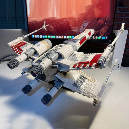 star wars moc red five x-wing star fighter bricks toy 05039 star wars moc red five x-wing star fighter bricks toy 05039