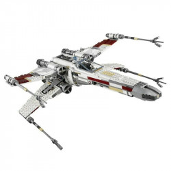 star wars moc red five x-wing star fighter bricks toy 05039