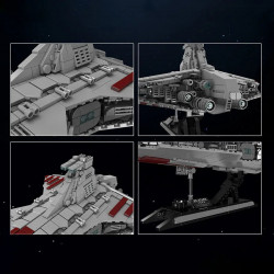 star wars moc republic attack cruiser bricks toy