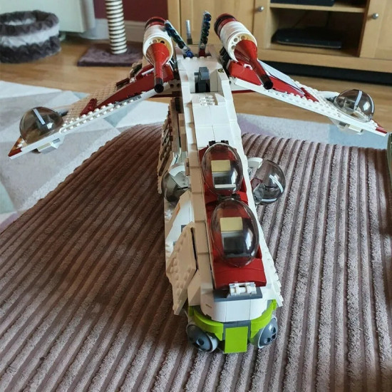 star wars moc republic gunship cruiser bricks toy 05041 star wars moc republic gunship cruiser bricks toy 05041