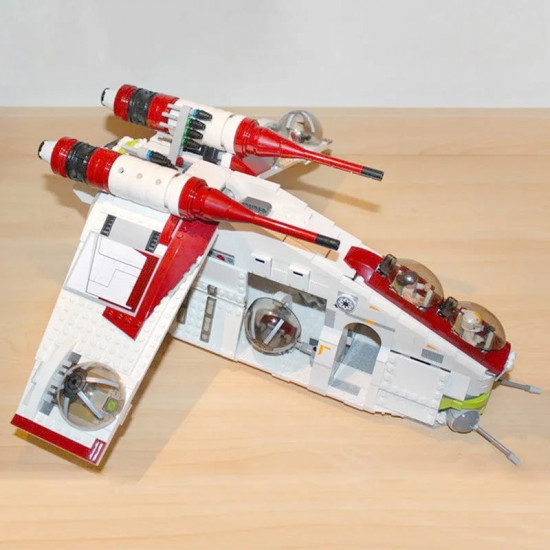 star wars moc republic gunship cruiser bricks toy 05041 star wars moc republic gunship cruiser bricks toy 05041