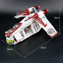 star wars moc republic gunship cruiser bricks toy 05041