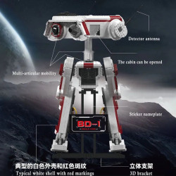 star wars moc the db 1 robot bricks toy 21052