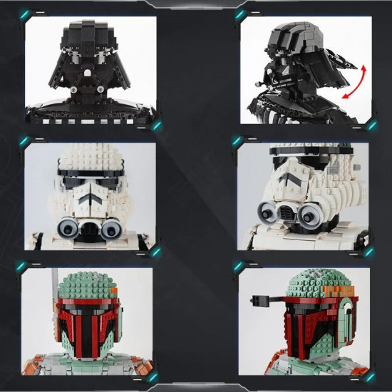 star wars moc trooper bust helmet bricks toys 21022 star wars moc trooper bust helmet bricks toys 21022