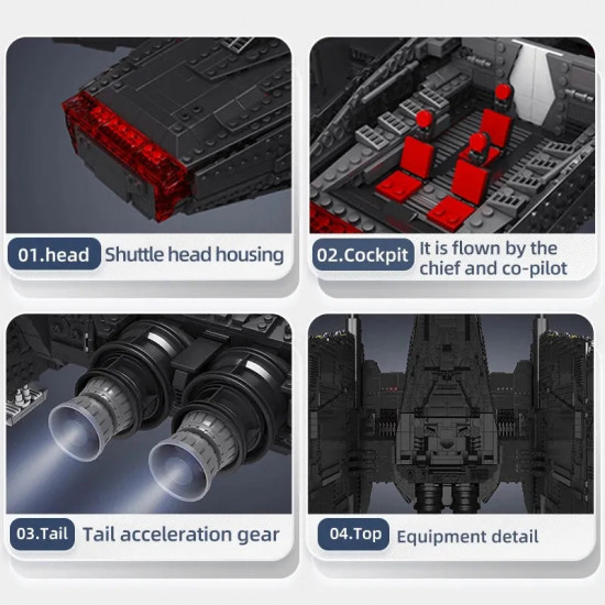 star wars moc ucs command upsilon shuttle space ship bricks star wars moc ucs command upsilon shuttle space ship bricks