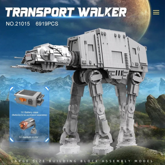 star wars moc ucs motorized at-at walker bricks toy 21015 star wars moc ucs motorized at-at walker bricks toy 21015