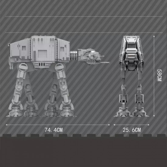 star wars moc ucs motorized at-at walker bricks toy 21015 star wars moc ucs motorized at-at walker bricks toy 21015