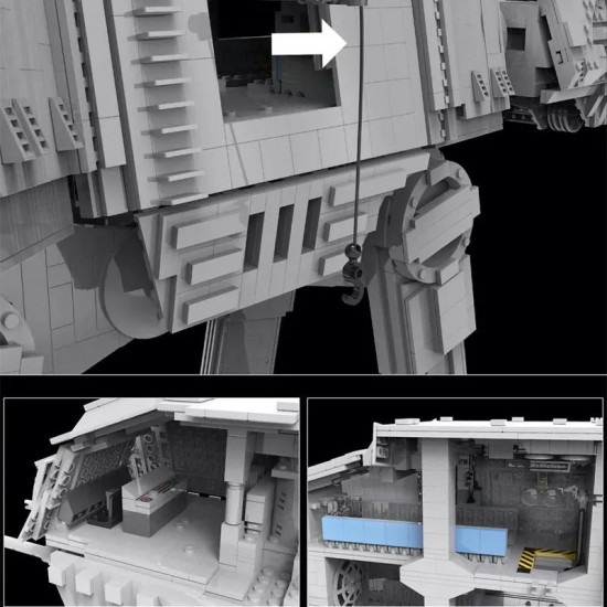 star wars moc ucs motorized at-at walker bricks toy 21015 star wars moc ucs motorized at-at walker bricks toy 21015