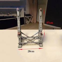 star wars moc vertical display stand for millennium falcon
