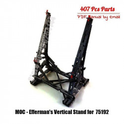 star wars moc vertical display stand for millennium falcon