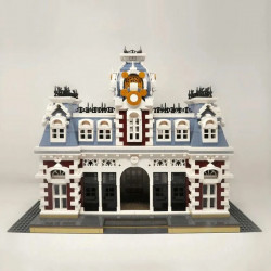 street expert moc dreamland city train station bricks toy