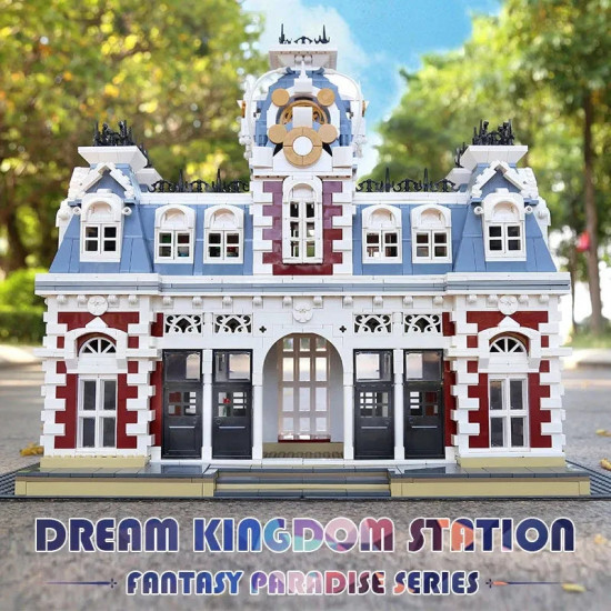 street expert moc dreamland city train station bricks toy street expert moc dreamland city train station bricks toy