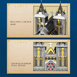 street expert moc medieval city church building bricks toy