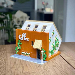 street experts moc city upside down cafe bricks toy