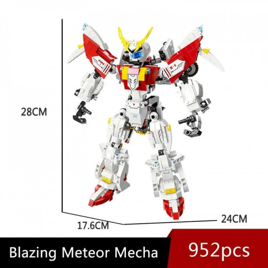 super deformed flaming meteor mecha robot warrior bricks toy super deformed flaming meteor mecha robot warrior bricks toy