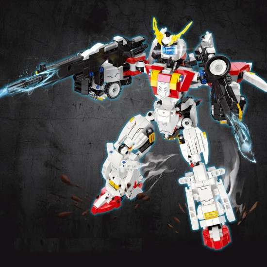 super deformed flaming meteor mecha robot warrior bricks toy super deformed flaming meteor mecha robot warrior bricks toy