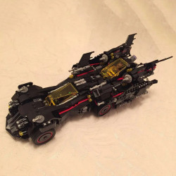 super hero moc 07077 ultimate batman batmobile car bricks toy