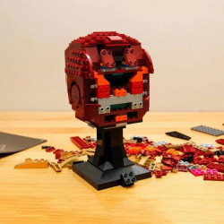 super hero moc 50015 iron man bust marvel bricks toy