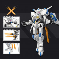 super hero moc bael mecha robot warrior bricks toy