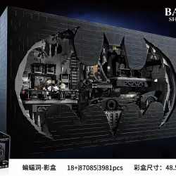 super hero moc ultimate batcave shadow box bricks toy