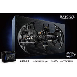 super hero moc ultimate batcave shadow box bricks toy