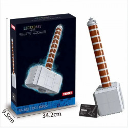 super heroes moc 2013 marvel thor's hammer bricks toys