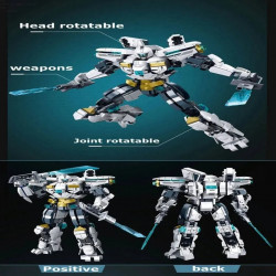 super transforming mecha robot warrior bricks toy