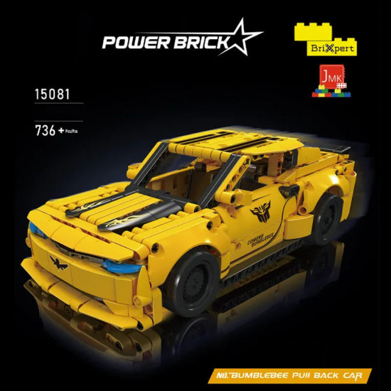 tech bumblebee pull back sports car bricks toy tech bumblebee pull back sports car bricks toy