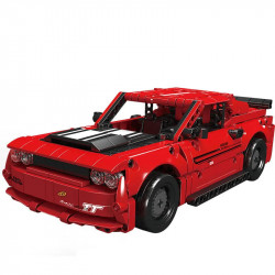 tech challenger pull back sports car bricks toy