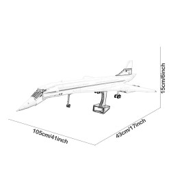 tech creator expert moc concorde bricks toy