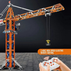 tech expert app motorized rc tower crane bricks toy